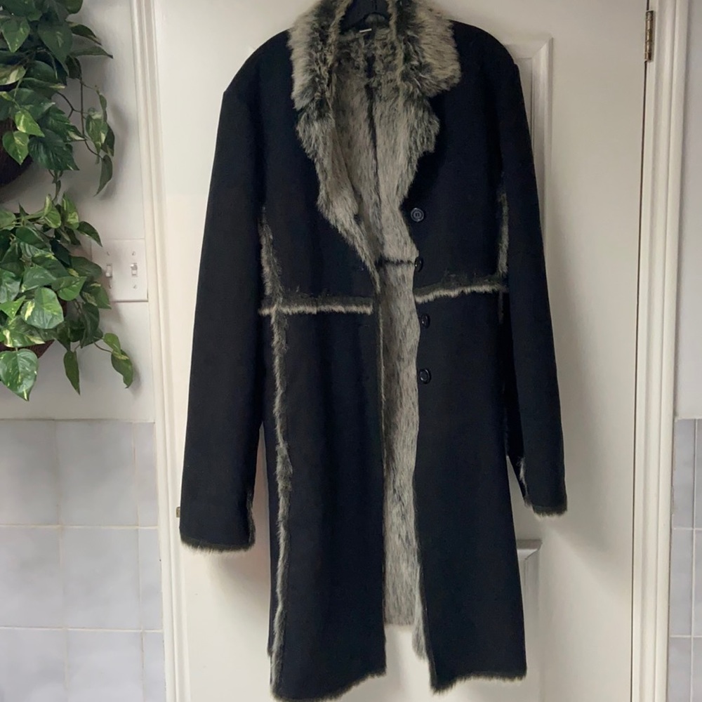 Suede 1/3 quarter coat